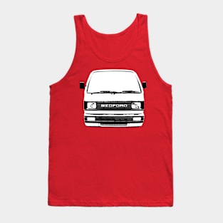 Bedford Rascal 1980s classic microvan monoblock black and white Tank Top